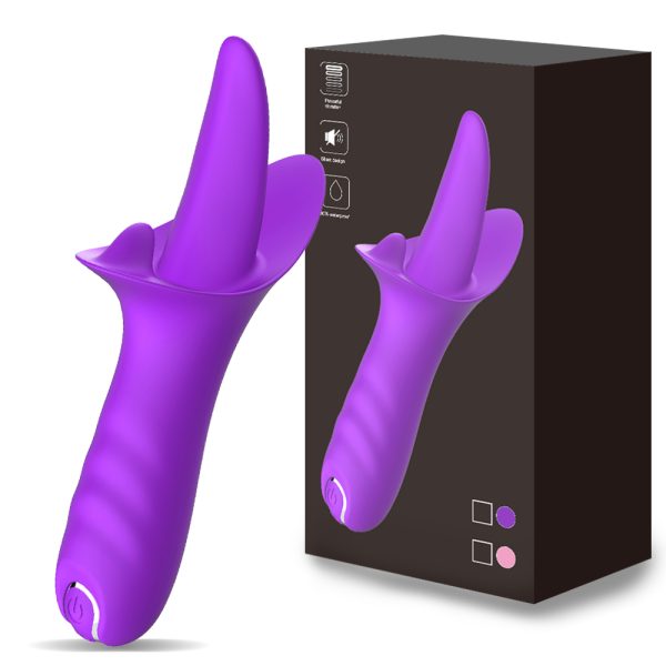 Vibrador de Clitóris com Língua e 10 Modos de Vibração Recarregável