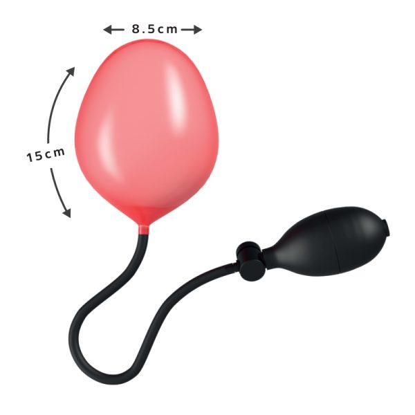 Plug Anal Dilatador Inflável de Silicone Pump N’ Play Vermelho - Image 3