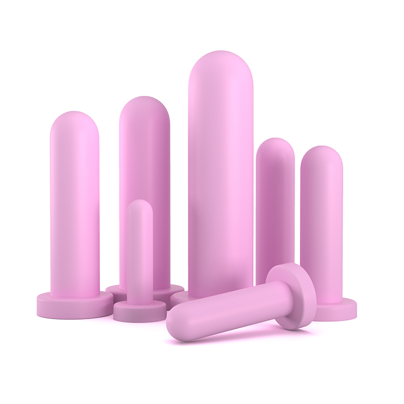 Plug Kit De Dilatadores 7 Unidades Ginecológicos Silicone Rosa - Imagem 3