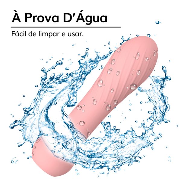 Vibrador 10 Vibrações Pink Vibez Recarregável USB Silicone Rosa - Image 2