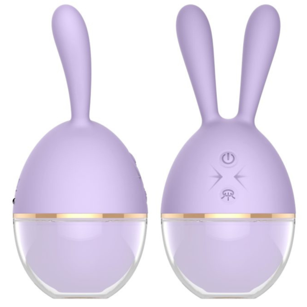Vibrador Rabbit Duplo Prazer de Chupar e Vibrar Recarregavel - Image 4