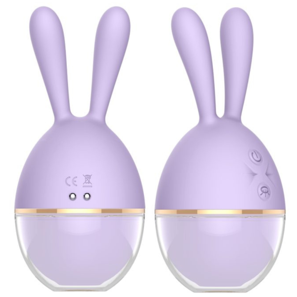 Vibrador Rabbit Duplo Prazer de Chupar e Vibrar Recarregavel - Image 5