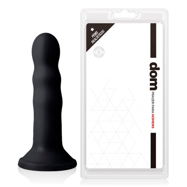 Protese Dildo Plug Wavy com Ventosa - 18x3,8cm - Dom - Image 3