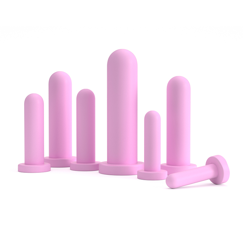 Plug Kit De Dilatadores 7 Unidades Ginecológicos Silicone Rosa - Imagem 2