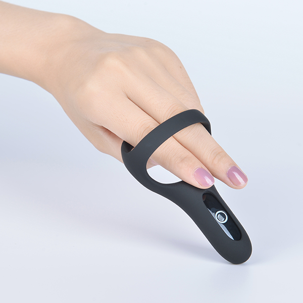 Anel Peniano Vibratório Silicone Com App Control Rise Black Cock - Imagem 2