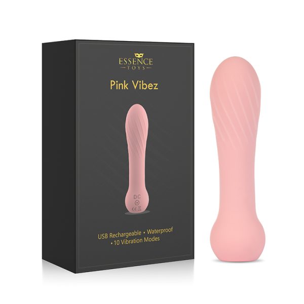 Vibrador 10 Vibrações Pink Vibez Recarregável USB Silicone Rosa