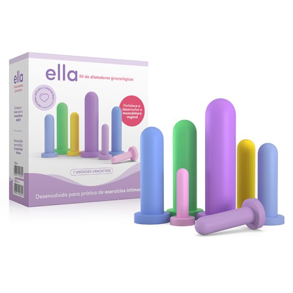 Plug Colorido Kit Dilatadores 7 Unidades Ginecológicos Colorido