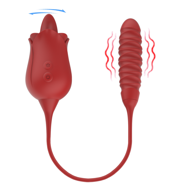 Vibrador com 4 Modos de Sucção e Vibração Recarregável