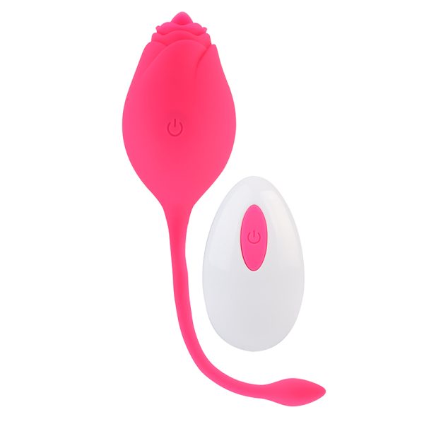 Vibrador Pink Rose Com Língua Estimuladora de Clitóris 10 Vibrações - Image 3