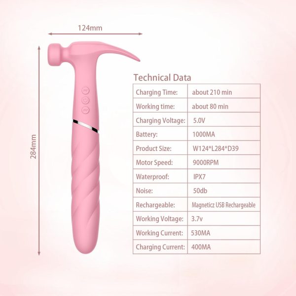 Vibrador Martelo Estimulador de Ponto G e Clitóris  - HAMMER - Image 2