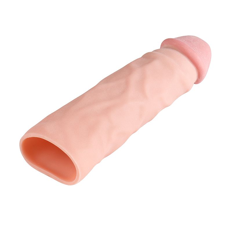 Capa Peniana Realista com Extensor de 4,5cm - Total 18x4,3CM - Imagem 3