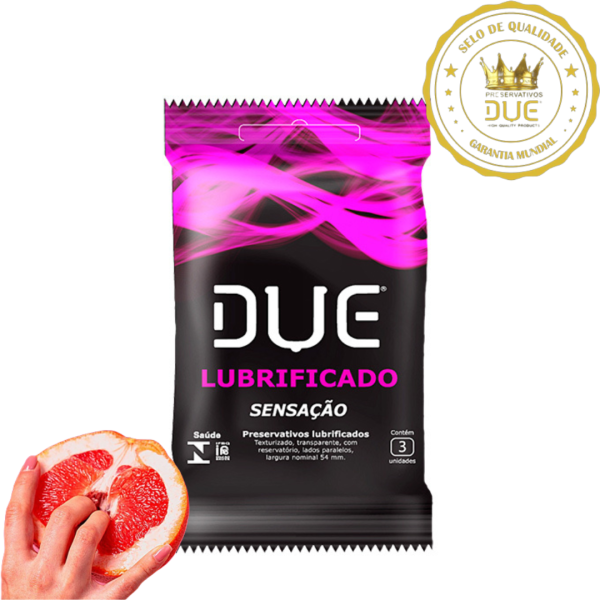 Preservativo Camisinha DUE Sensação Super Lubrificada - 52mm