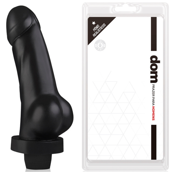Pênis Realístico e Macio com Vibrador e Escroto 18x4cm - Dom - Image 2