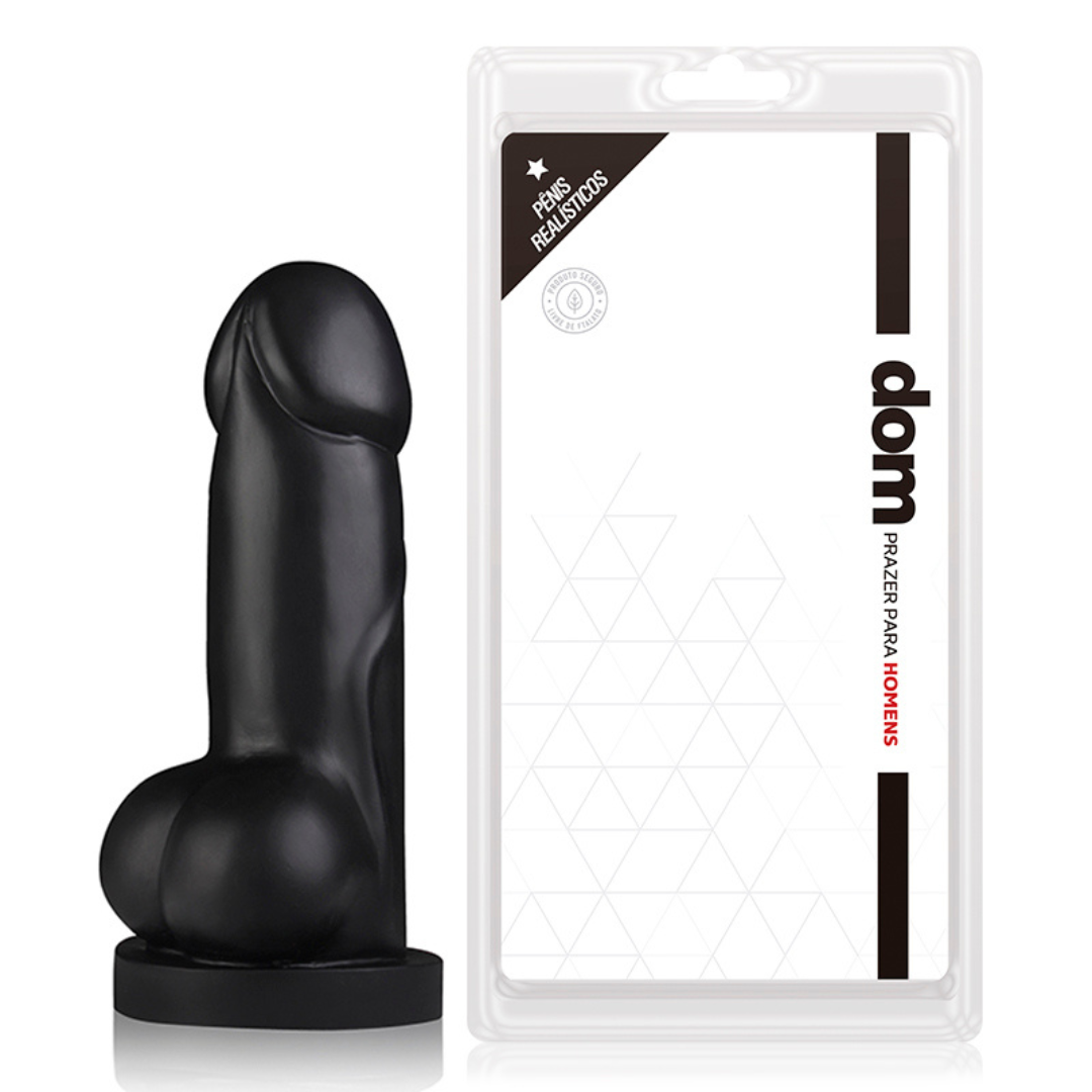 Pênis Realístico Grande e Grosso com Escroto - 20x5cm - Dom - Imagem 2