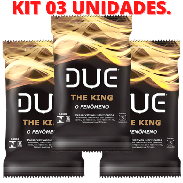 KIT 03 Preservativo Camisinha Fenômeno Estimulante The King - Image 3