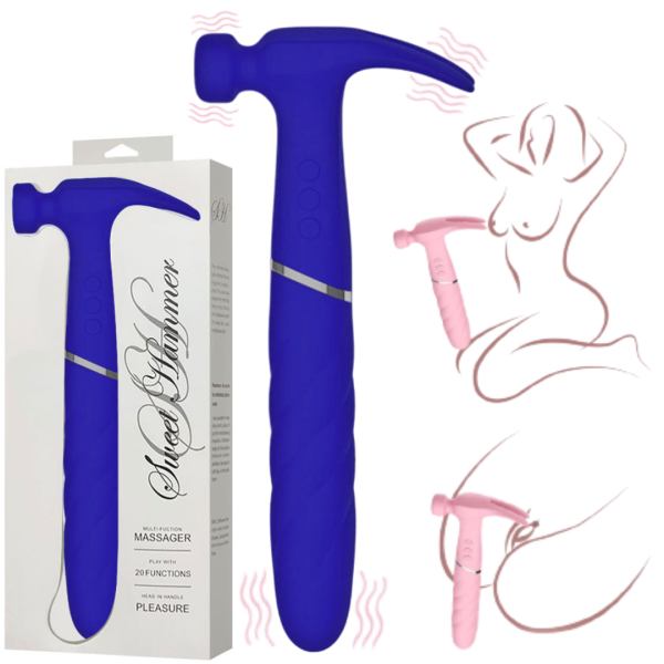 Vibrador Martelo com Vibrador nas 03 Pontas - Sweet Hammer