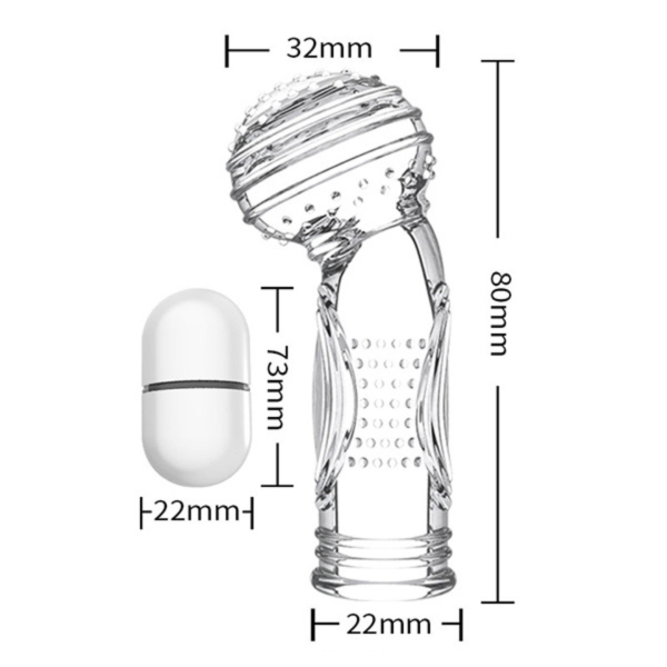 Dedeira Capa De Dedo Estimuladora de Ponto G Com Vibrador - Image 5