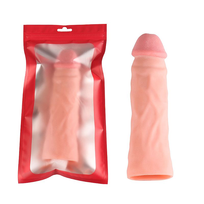 Capa Peniana Realista com Extensor de 4,5cm - Total 18x4,3CM - Imagem 8