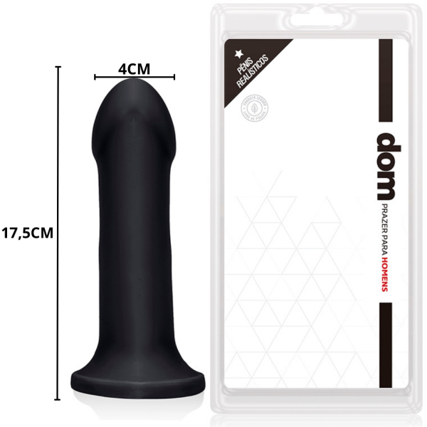 Protese Formato Plug Intrude 2 com Ventosa 17,5x4cm - Dom