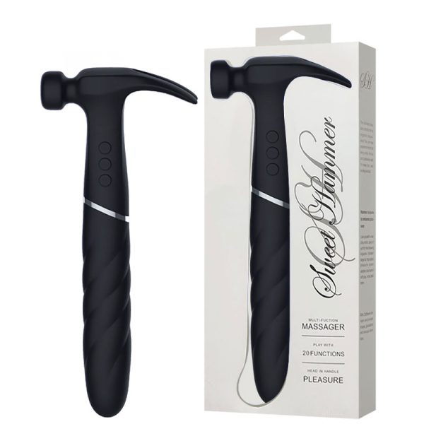 Vibrador Martelo Estimulador de Ponto G,Seios e Clitóris - Preto - Image 7