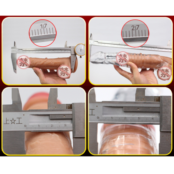 Capa Extensora com Vibrador e Anel para Escroto Transparente - Image 5