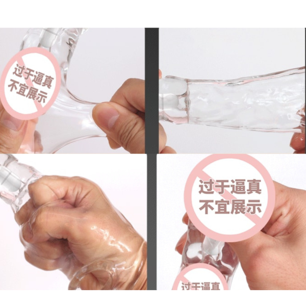 Capa Extensora com Vibrador e Anel para Escroto Transparente - Image 2