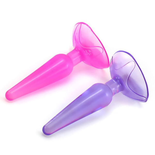 Plug Anal Para Iniciantes Em Silicone Flexivel Rosa Com Base - Image 8