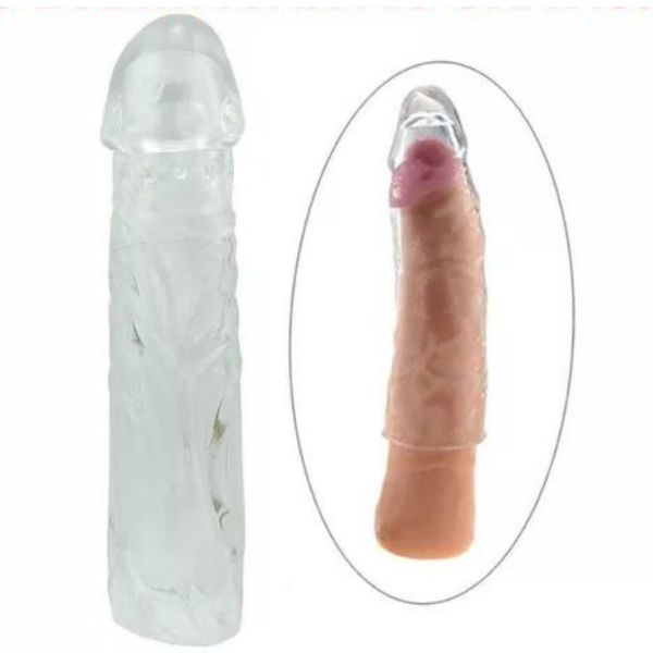 Capa Peniana Transparente Com Extensor 6Cm na Ponta - Image 4