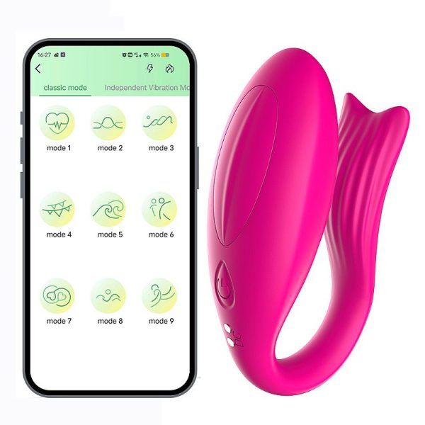 Vibrador de Casal Estimulador Duplo Com Aplicativo Bluetooth - Image 5