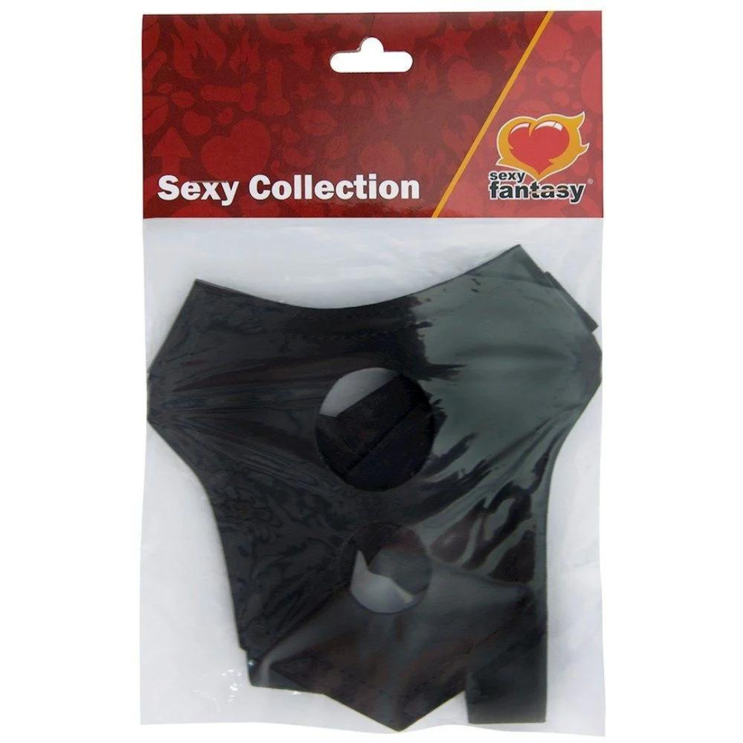 Cinta Peniana Furo Duplo Com Elástico para Duas Próteses - Imagem 2