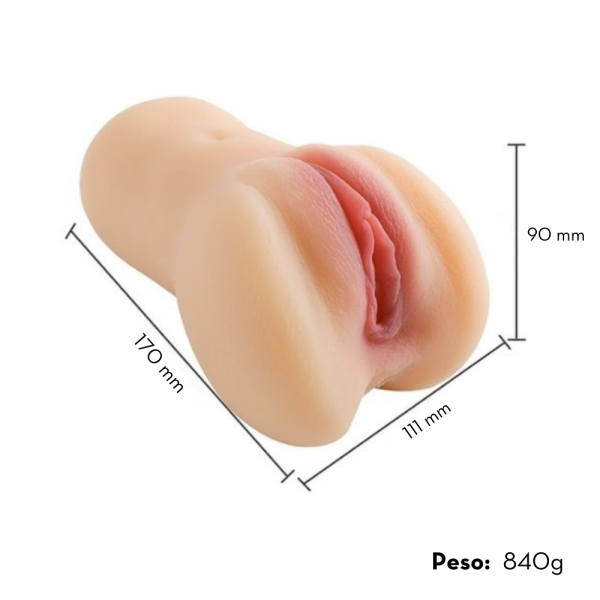 Masturbador Masculino Cyberskin Com Aquecimento Textura 3D - Image 4
