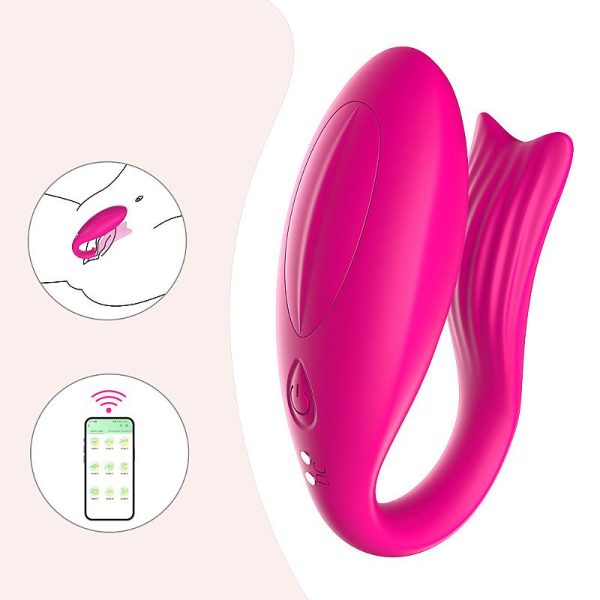 Vibrador de Casal Estimulador Duplo Com Aplicativo Bluetooth - Image 6