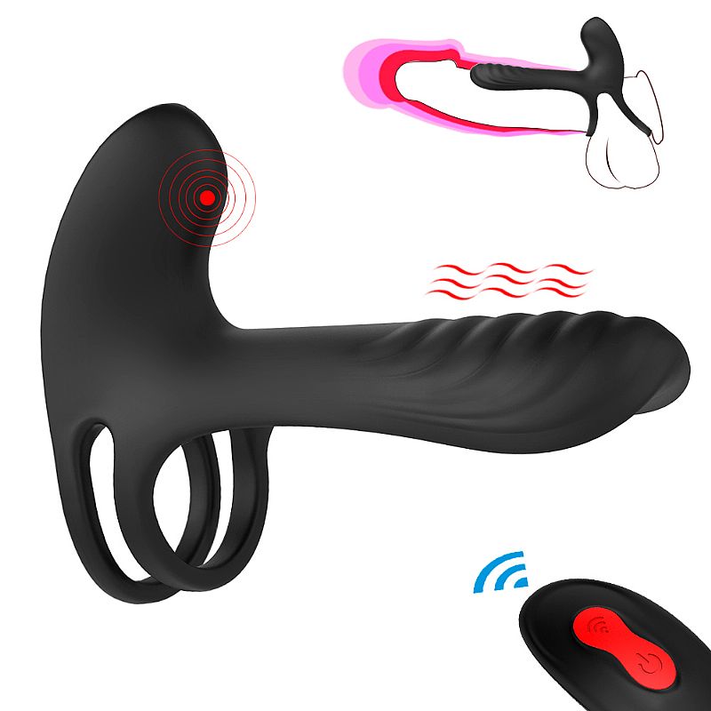 Anel Peniano Com Vibrador Estimulador Clitóris Com Controle - Imagem 8