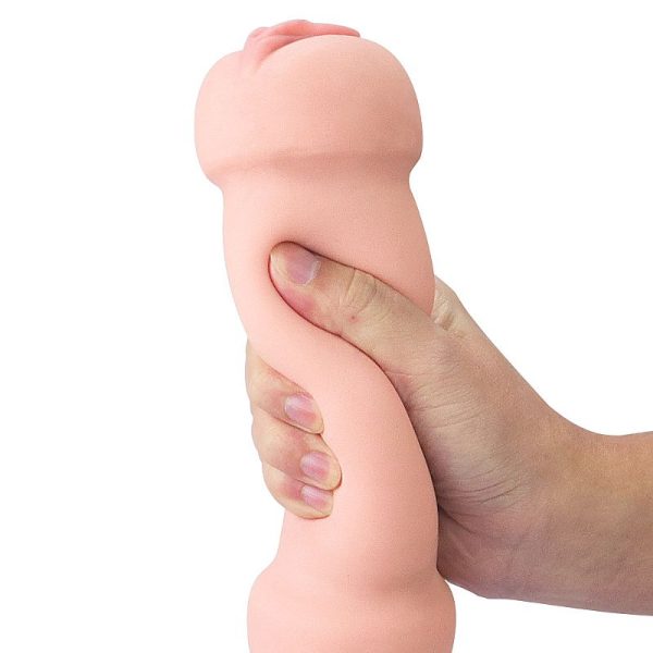Masturbador Halter Ponta Dupla Vagina e Boca Penetrável 22CM - Image 3