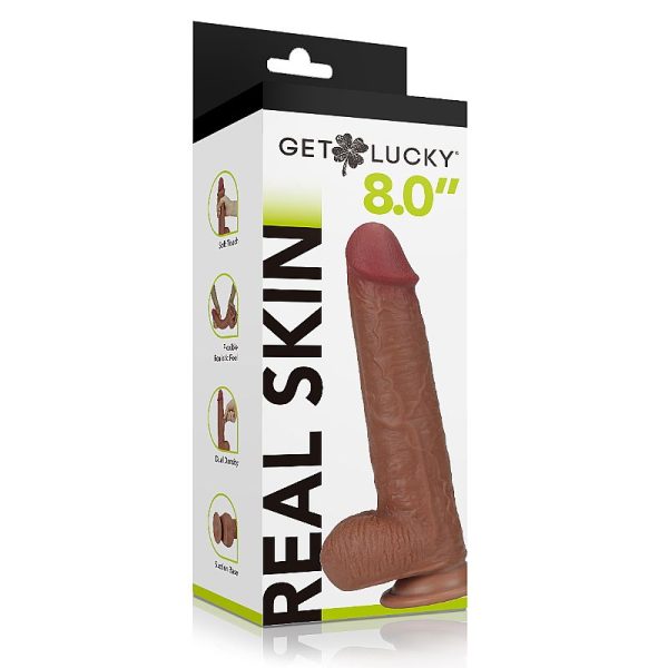 Pênis Super Realístico com Dupla Camada Lucky - 22,8 x 4,2cm - Image 4
