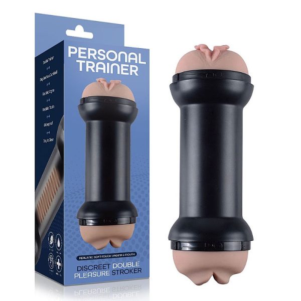 Masturbador Halter Ponta Dupla Vagina e Boca Penetrável 22CM - Image 5
