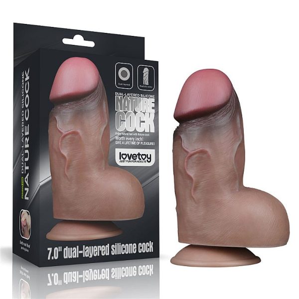 Pênis Realístico Grande Plug Gigante 18,2x6,6CM Lovetoy Cock - Image 7