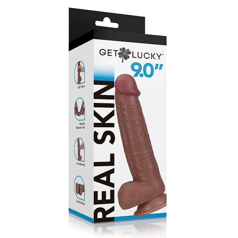 Pênis Super Realístico com Dupla Camada - Lucky - 24,0 x 4,3cm - Imagem 4