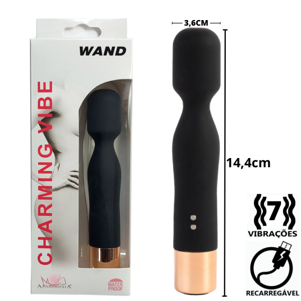 Mini Vibrador Varinha Magica Massageador Corporal Com USB