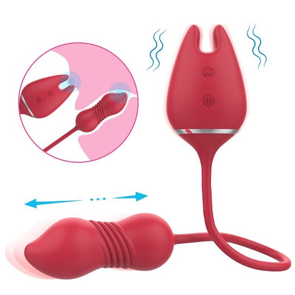 Vibrador de Ponto G com Vai e vem Recarregável - Wonder lady