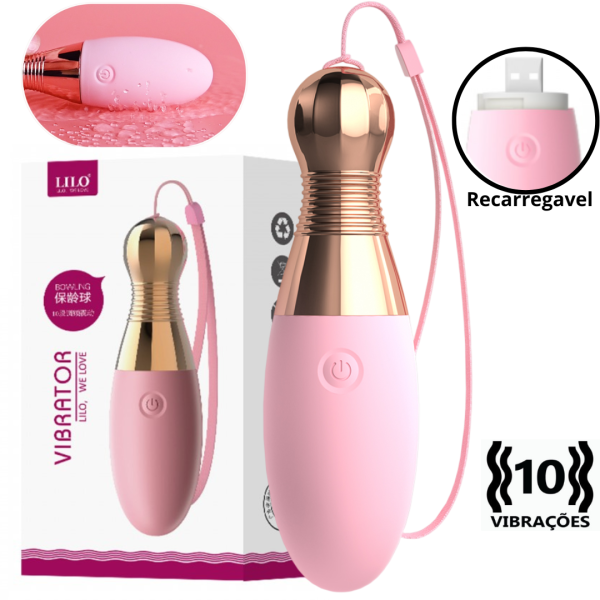 Vibrador Pino de Boliche Potente e Discreto - Recarregável