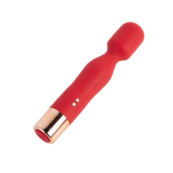 Mini Massageador Corporal Potente Cor Vermelho Recarregável - Image 2