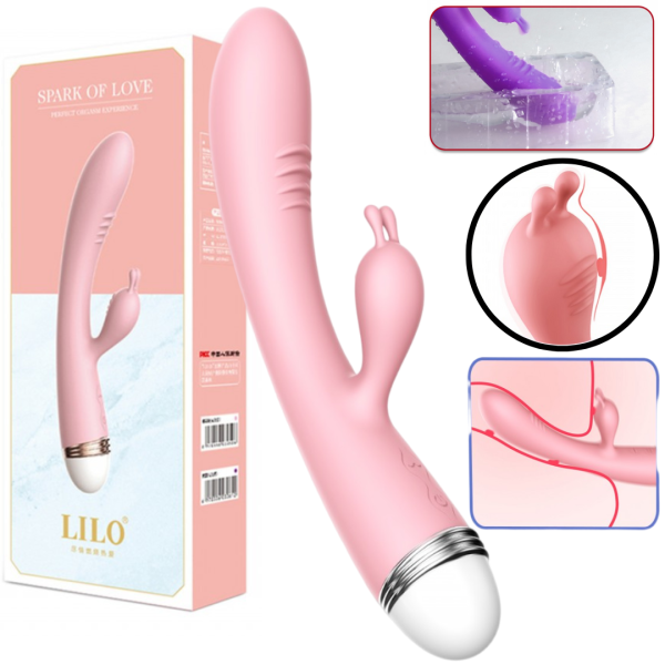 Vibrador com Estimulador de Clitóris e Ponto G Recarregável