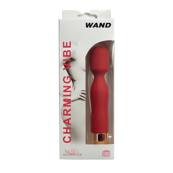 Mini Massageador Corporal Potente Cor Vermelho Recarregável - Image 3