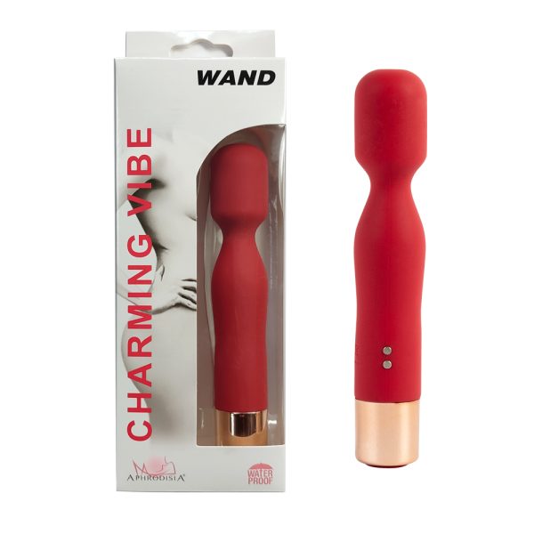 Mini Massageador Corporal Potente Cor Vermelho Recarregável - Image 5