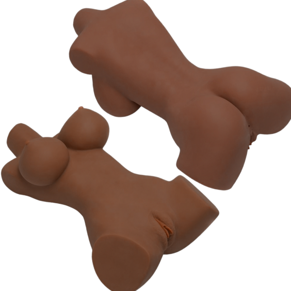Boneca Realística Marrom Masturbador Seio Ânus Vagina Cyber - Image 4