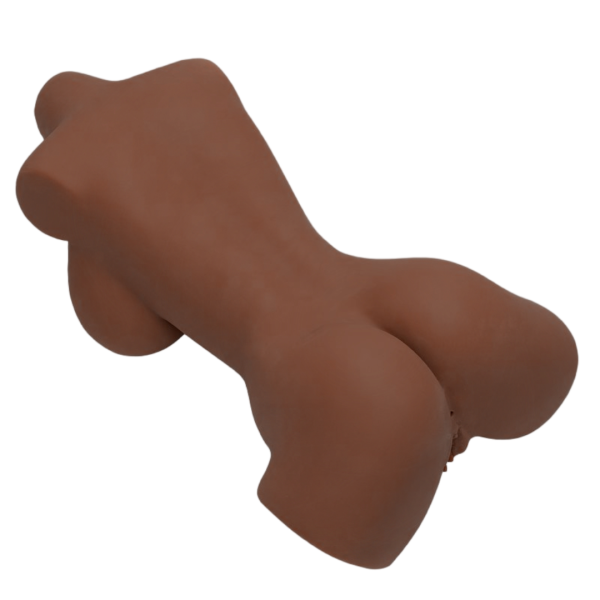 Boneca Realística Marrom Masturbador Seio Ânus Vagina Cyber - Image 2