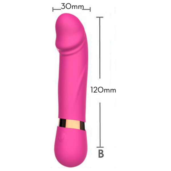 Cápsula Vibratória Multivelocidade Formato de Pênis Recarregável - Image 2