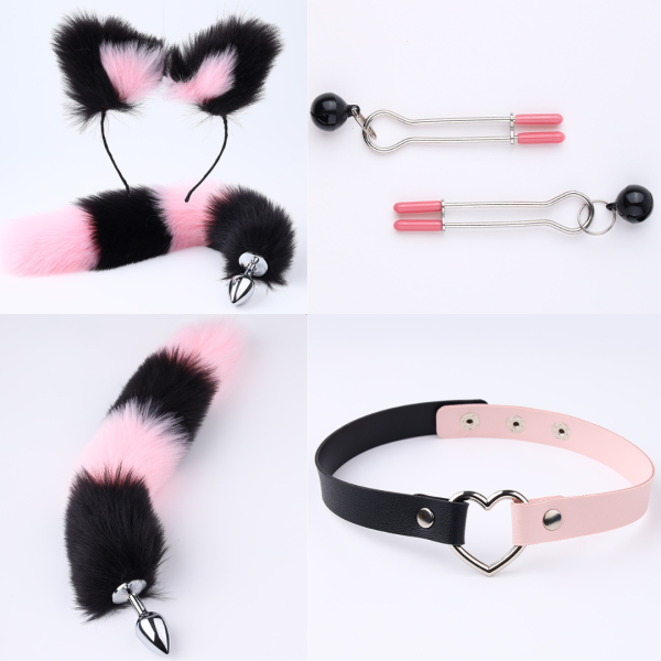 KIT Fox Sensual Completo na Cor Preta e Rosa - Raposa Sexy - Image 2