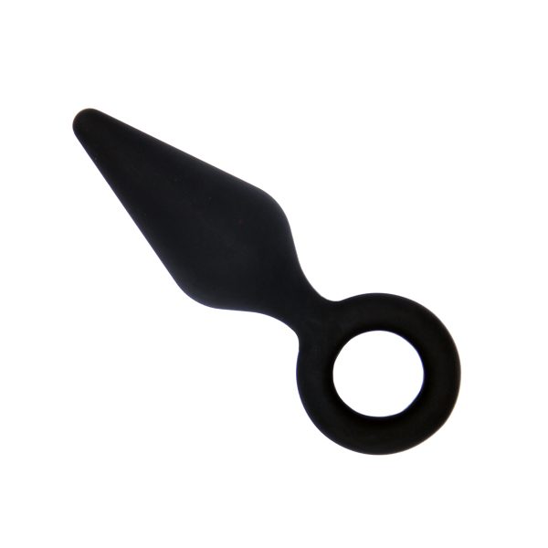 Plug Anal em silicone - Formato Cone com alça de dedo - 11,6x3,3 - Image 6